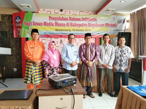 Insan Media Massa Ikuti PBI yang Ditaja Balai Bahasa Riau, Ini Harapan Sekda Meranti 